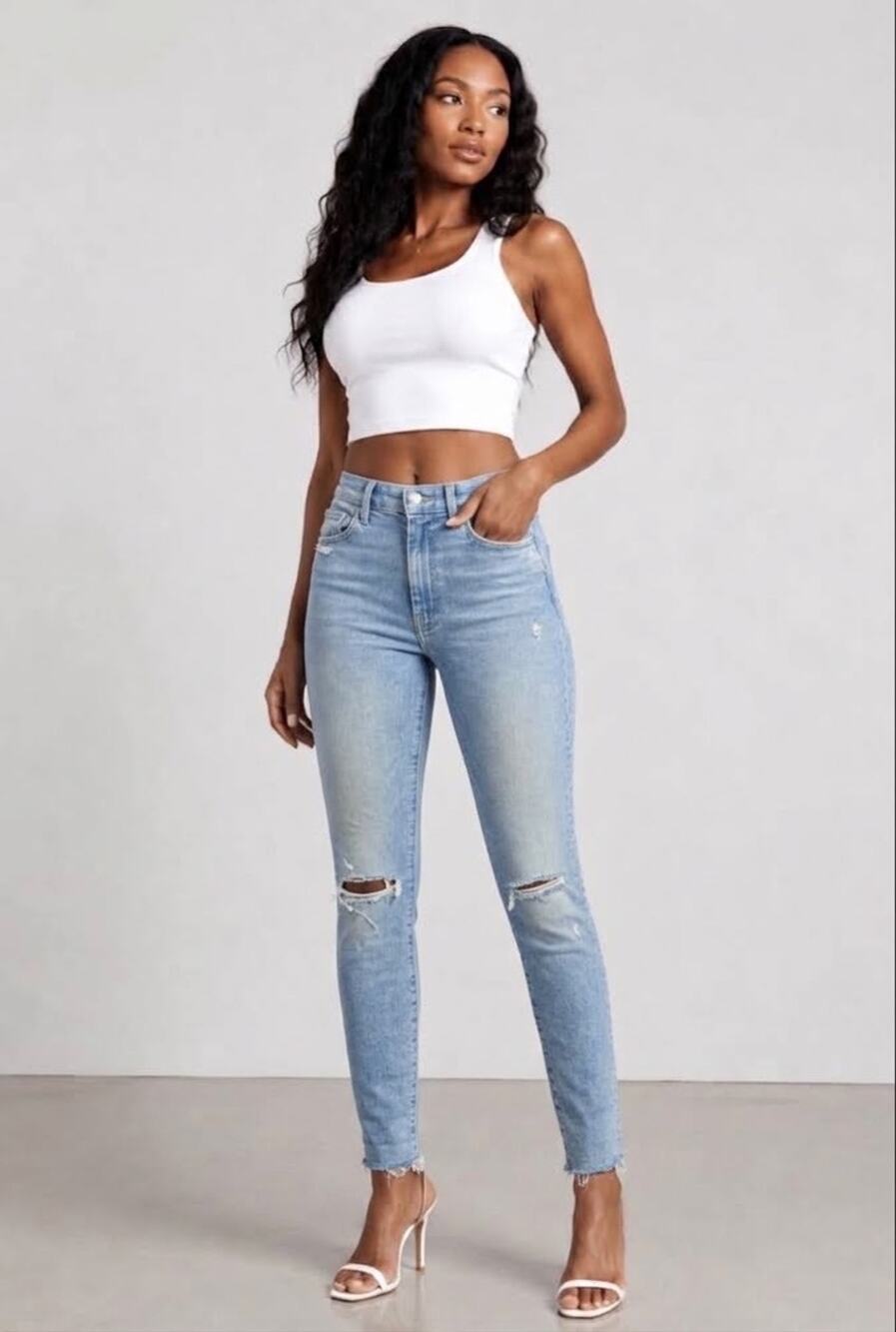 MOTHER Size 26 The High Waisted Looker “Drinking By The Pool” Palm Tree Jeans